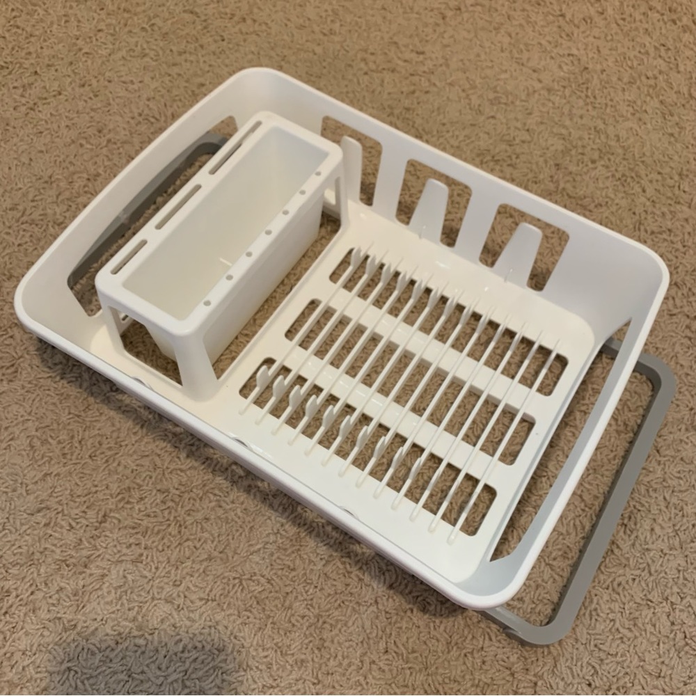 Mainstays Dish Drying Rack with Utensil Holder